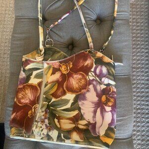 Floral Leather Purse